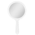 Miroir à main double face UNIQ Round - Blanc - | Fashiongirl