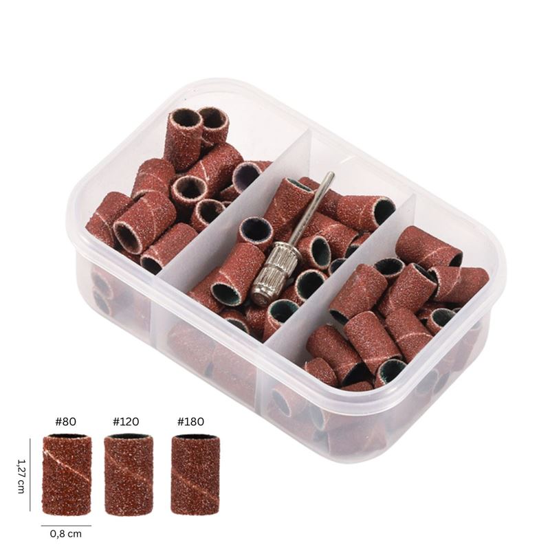 Bandes abrasives UNIQ - Grain 80, 120, 180 (75 pièces) - | Fashiongirl