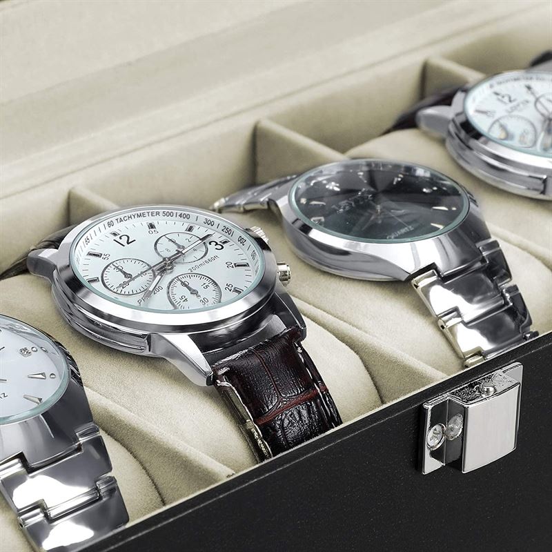 Boîte à montres UNIQ / Boîte à montres en cuir pour 6 montres - unisexe - | Fashiongirl