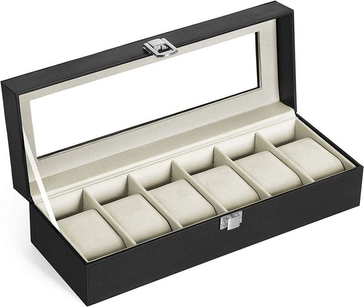 Boîte à montres UNIQ / Boîte à montres en cuir pour 6 montres - unisexe - | Fashiongirl