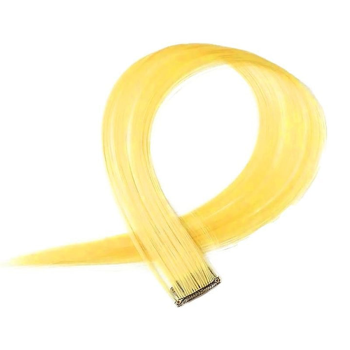 Jaune, 50 cm - Crazy Colour Clip On - | Fashiongirl