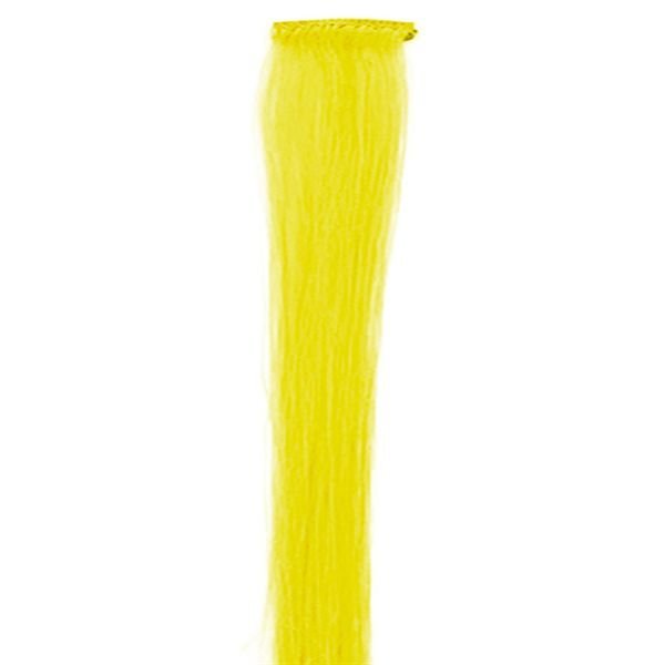 Jaune, 50 cm - Crazy Colour Clip On - | Fashiongirl